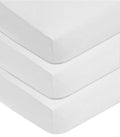 3 Pack White Fitted Crib Sheets 52x28" B735