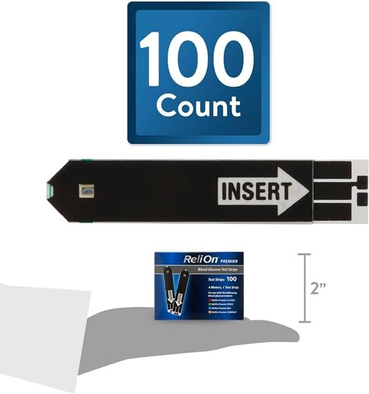 Blood Glucose Test Strips 100 Count L16943