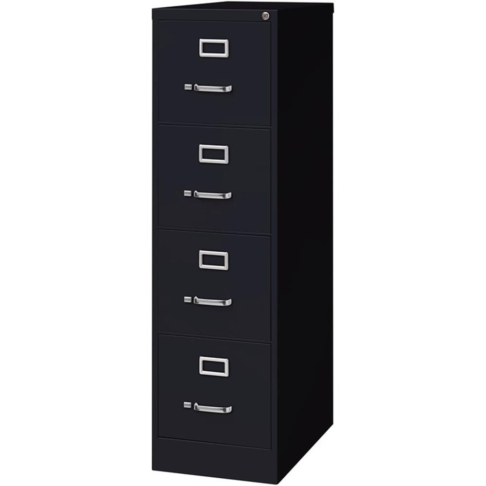4 Drawers Black Metal Filing Cabinet W1415
