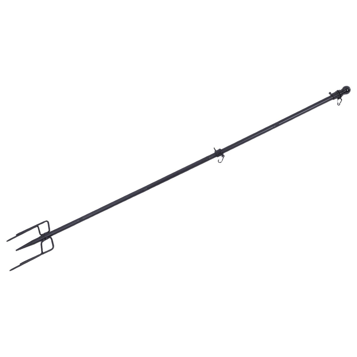 Heavy Duty in Ground Flag Pole Holder with 5 Prongs Base U737197