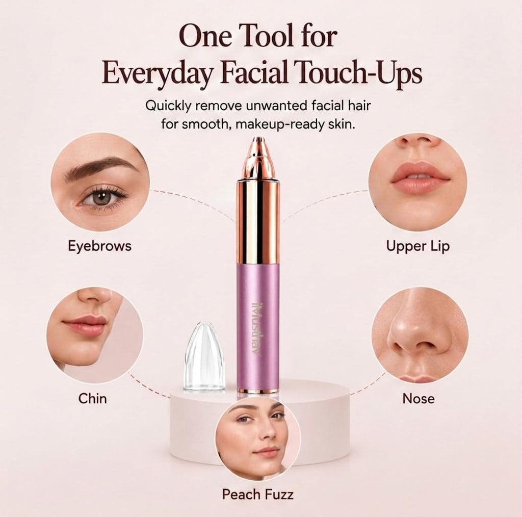 Eyebrow Trimmer with LED Light D7887