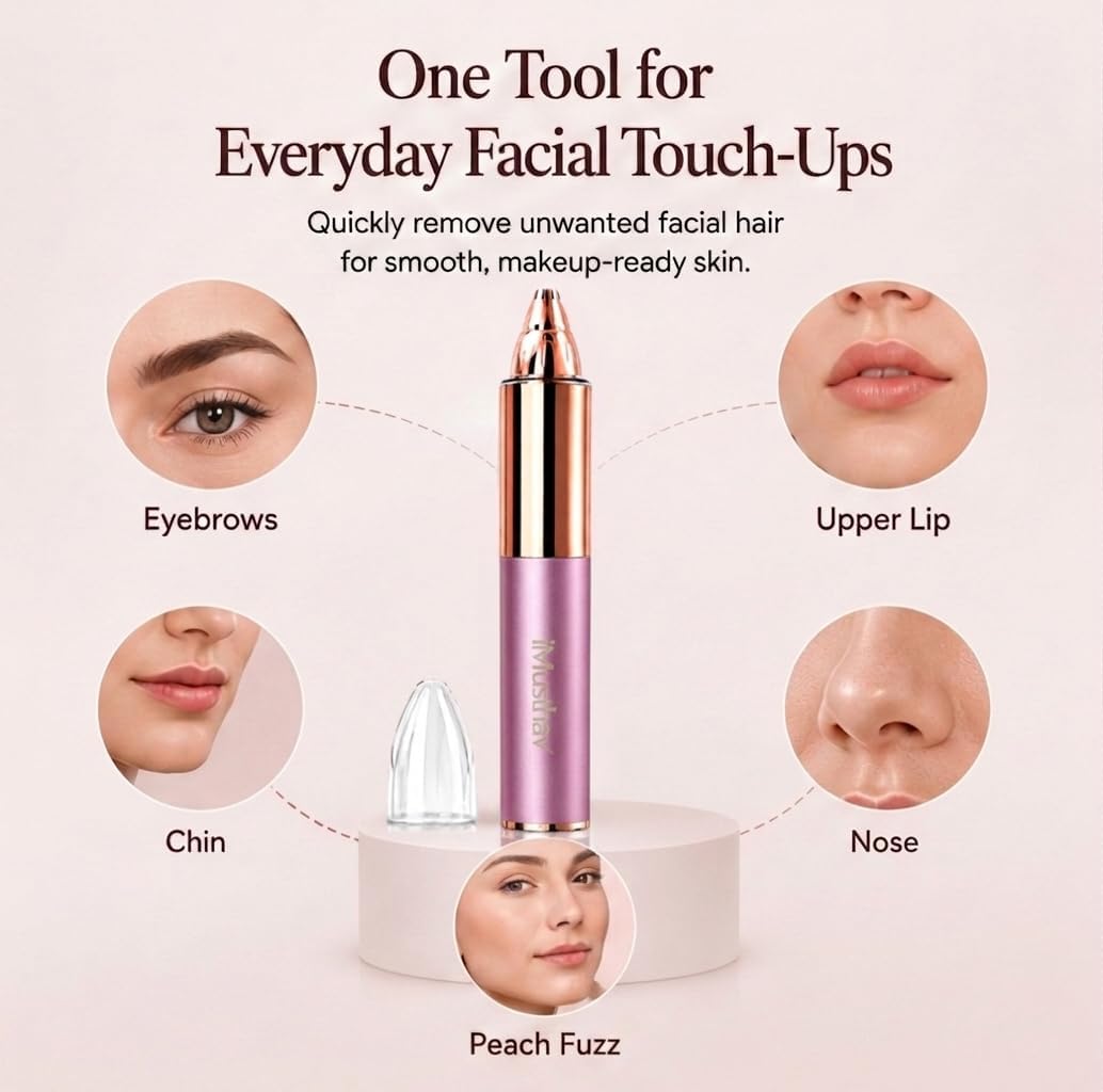 Eyebrow Trimmer with LED Light D7887