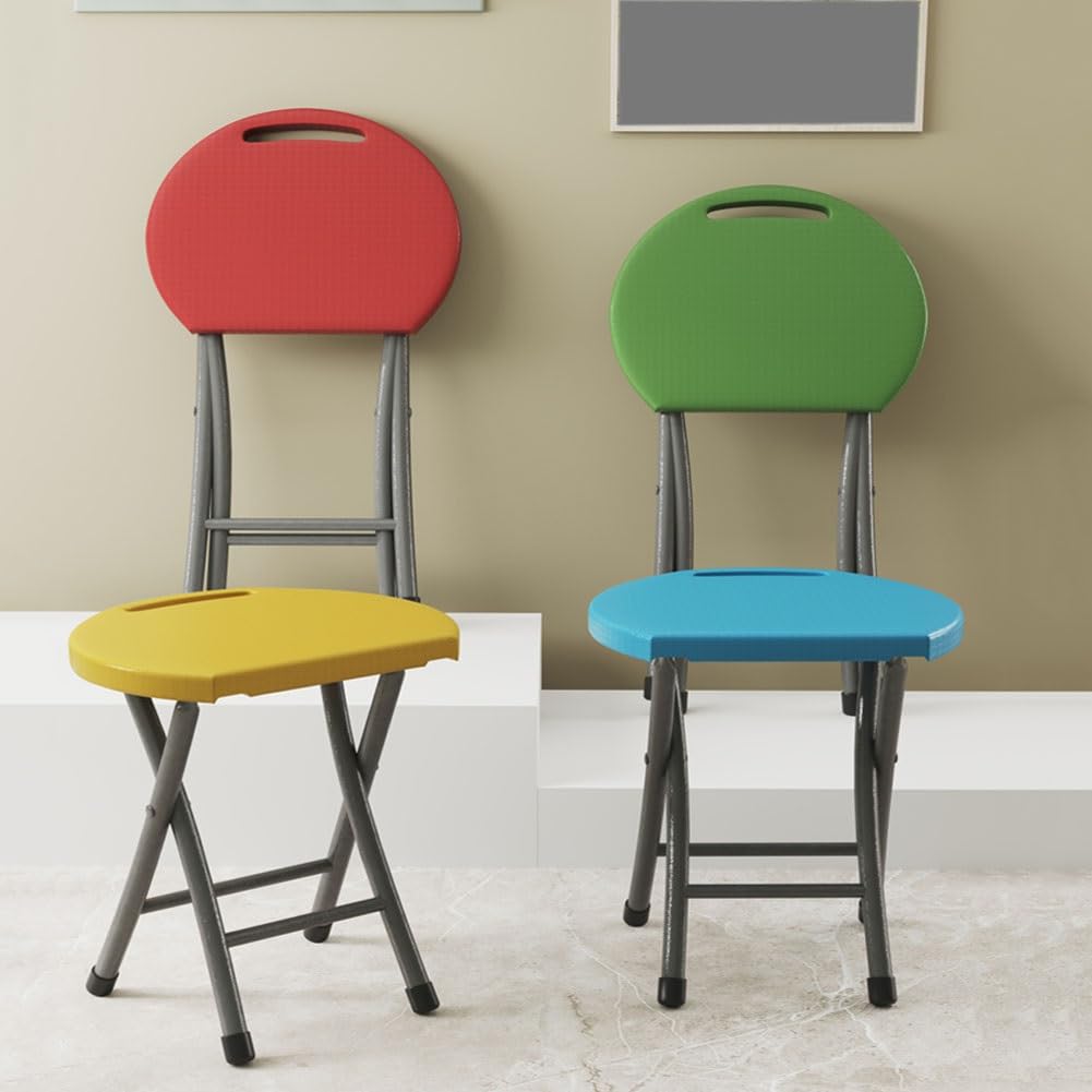 18 Inch Folding Stool 220lbs Capacity Black P87825