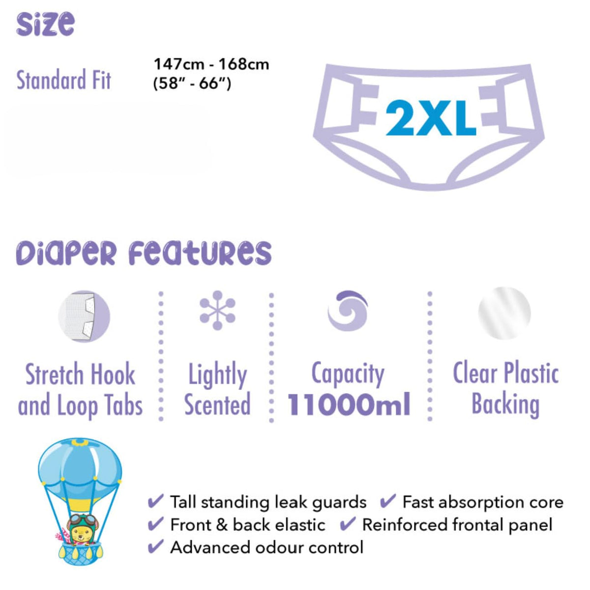 Adult Disposable Diapers 12 Pack Medium C1491