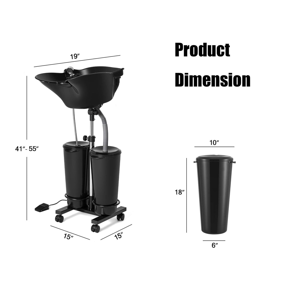 Electric Shampoo Bowl with Water Pump G586994