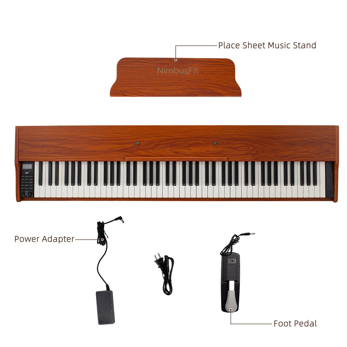 88 Keys Hammer Weighted Digital Piano C2850