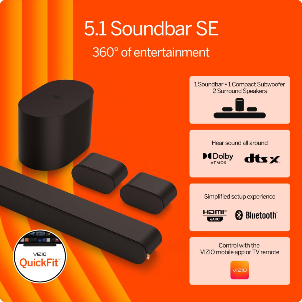5.1 Soundbar with Wireless Subwoofer and Bluetooth L7377