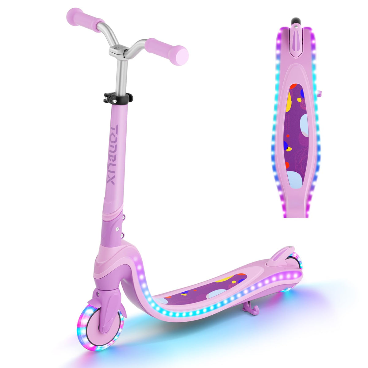 2 Wheel Kids Kick Scooter with Light-Up Wheels Y70306