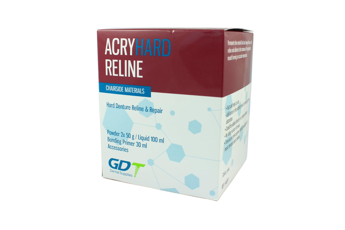 Hard Denture Reline Kit, Acrylic-Based, Self-Curing, Translucent Pink L498