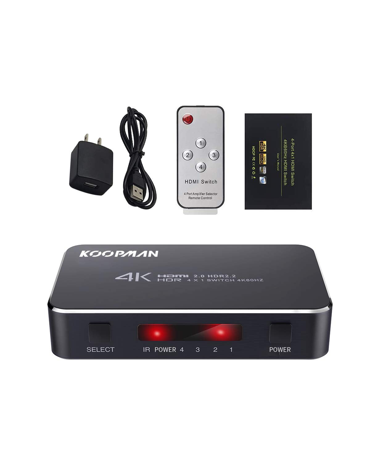 4 Ports 4K 60Hz HDMI Switch I2081