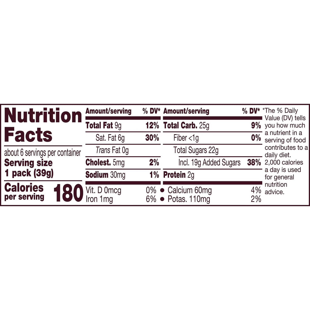 Milk Chocolate with Caramel Candy Bars, 1.4 oz, 6 pack W578