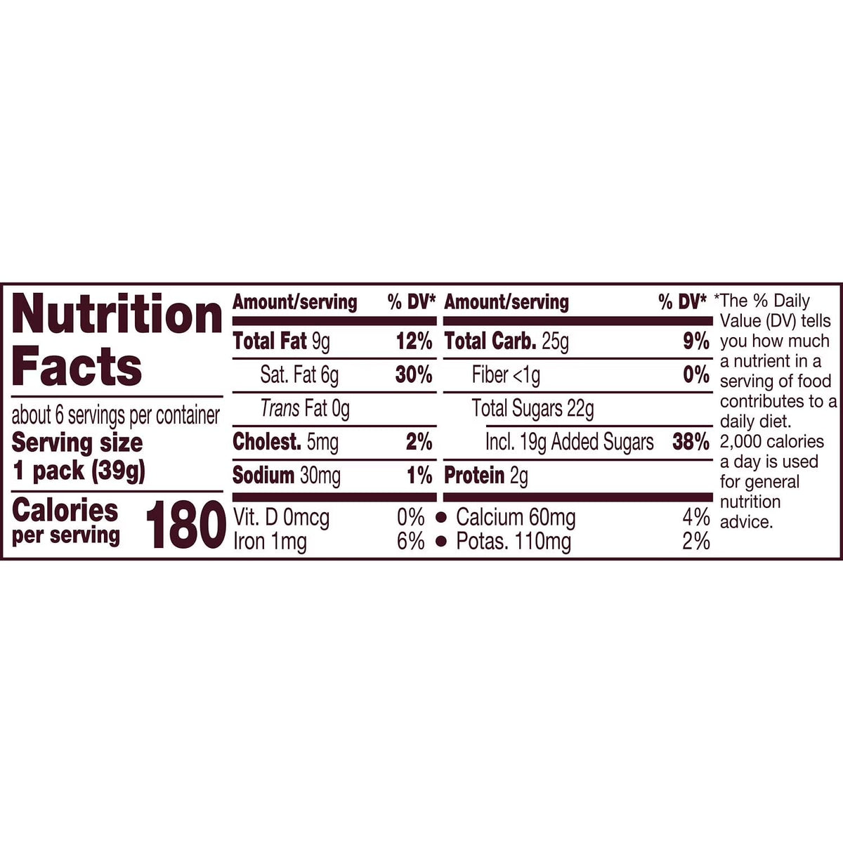 Milk Chocolate with Caramel Candy Bars, 1.4 oz, 6 pack W578