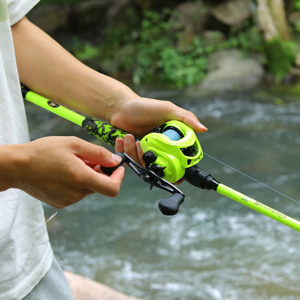 2-Piece Graphite Casting & Spinning Fishing Rod D7527