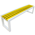 Weatherproof Metal Garden Bench 150 × 40 × 45 cm B148588
