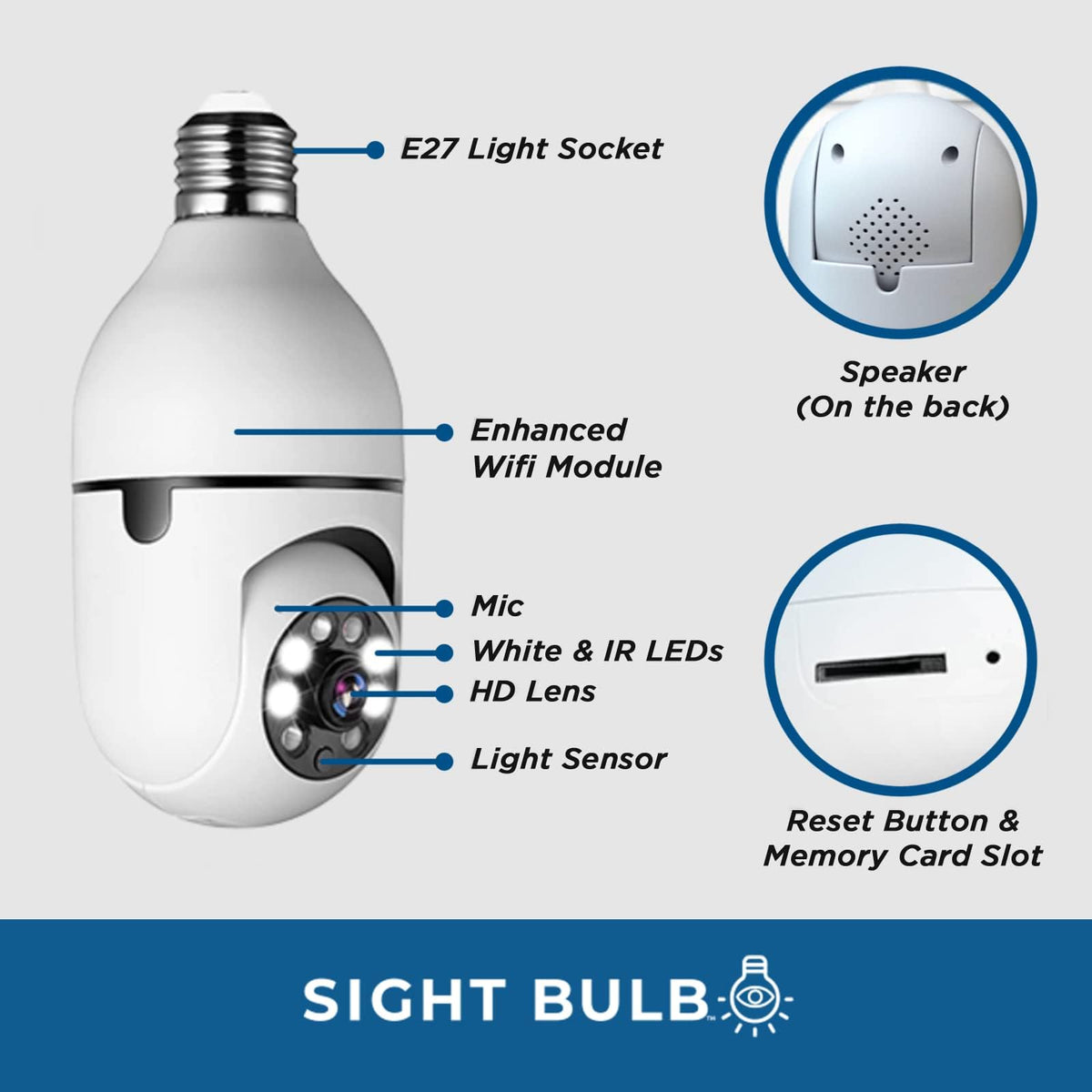 1080P HD WiFi Security Camera with Night Vision E7373
