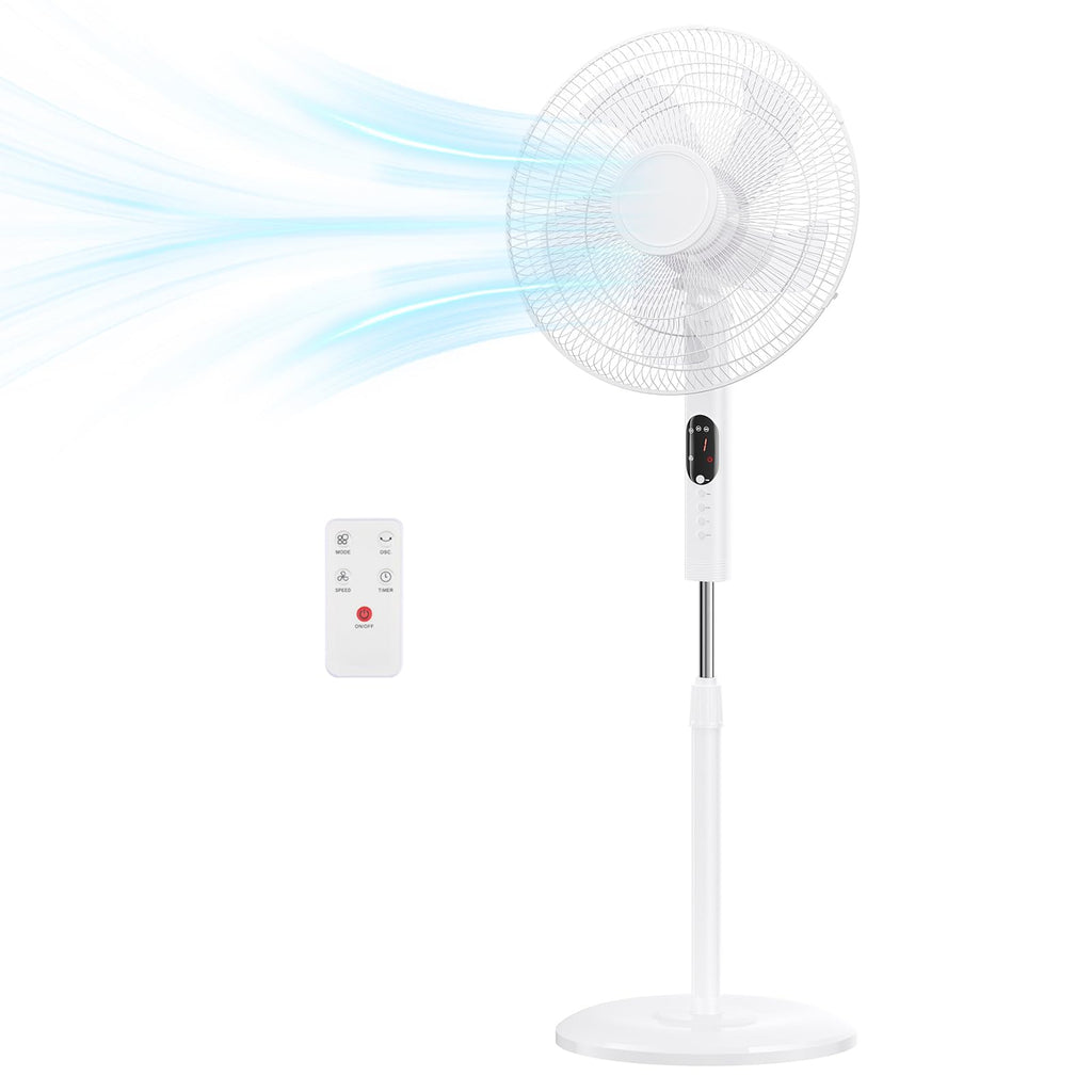 17" Oscillating Pedestal Fan with Remote C55551