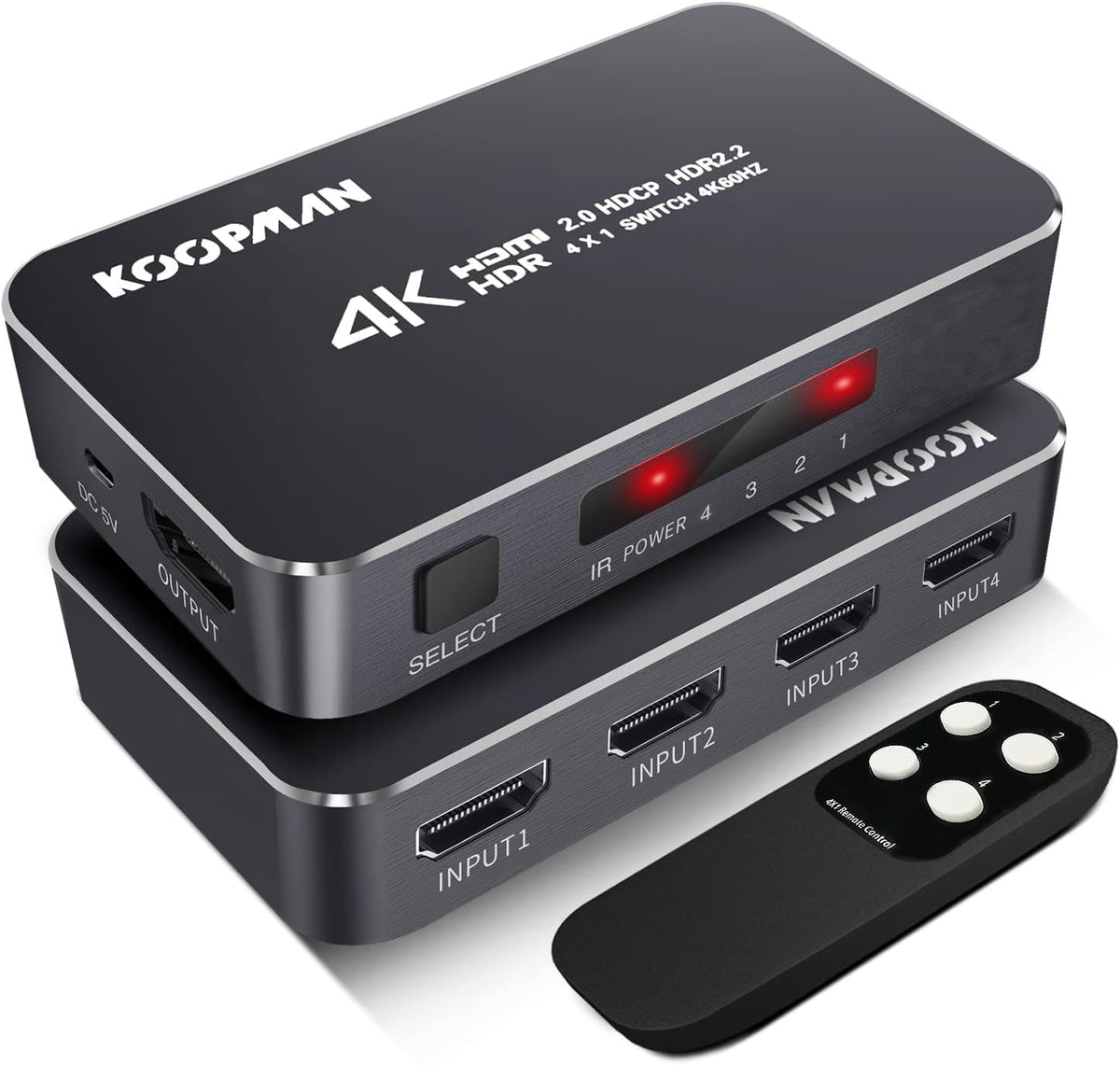 4 Ports 4K 60Hz HDMI Switch I2081
