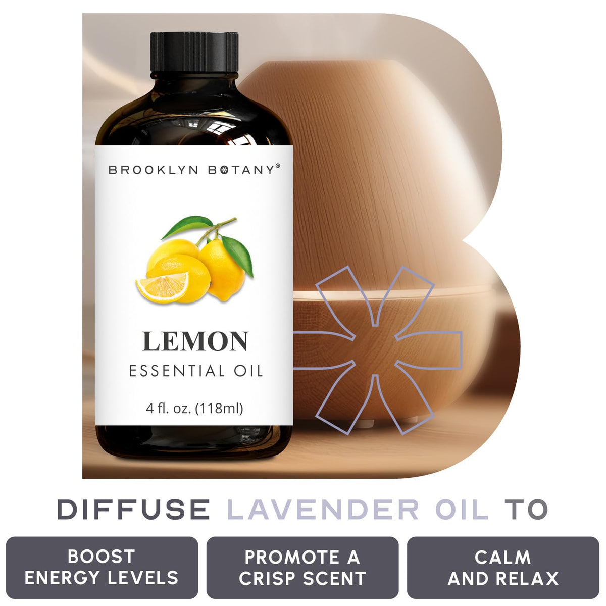 Lemon & Lemongrass Essential Oils 4 Fl Oz Pack of 2 I403