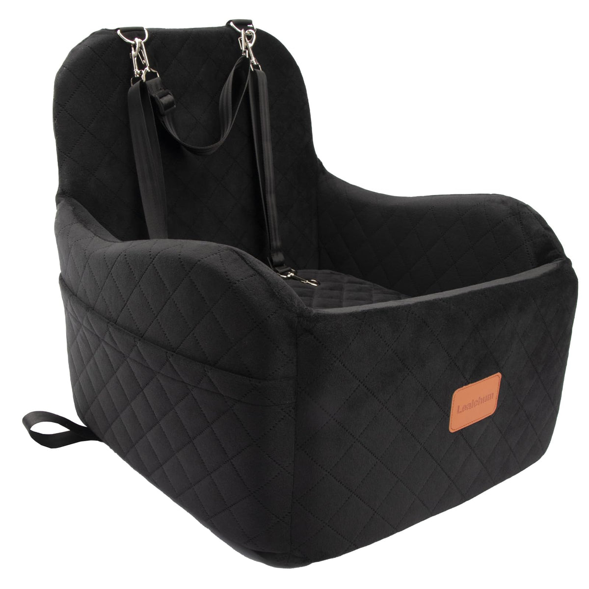 Dog Booster Car Seat for Small/Medium Dogs Up to 35lbs, Black, Medium K3279