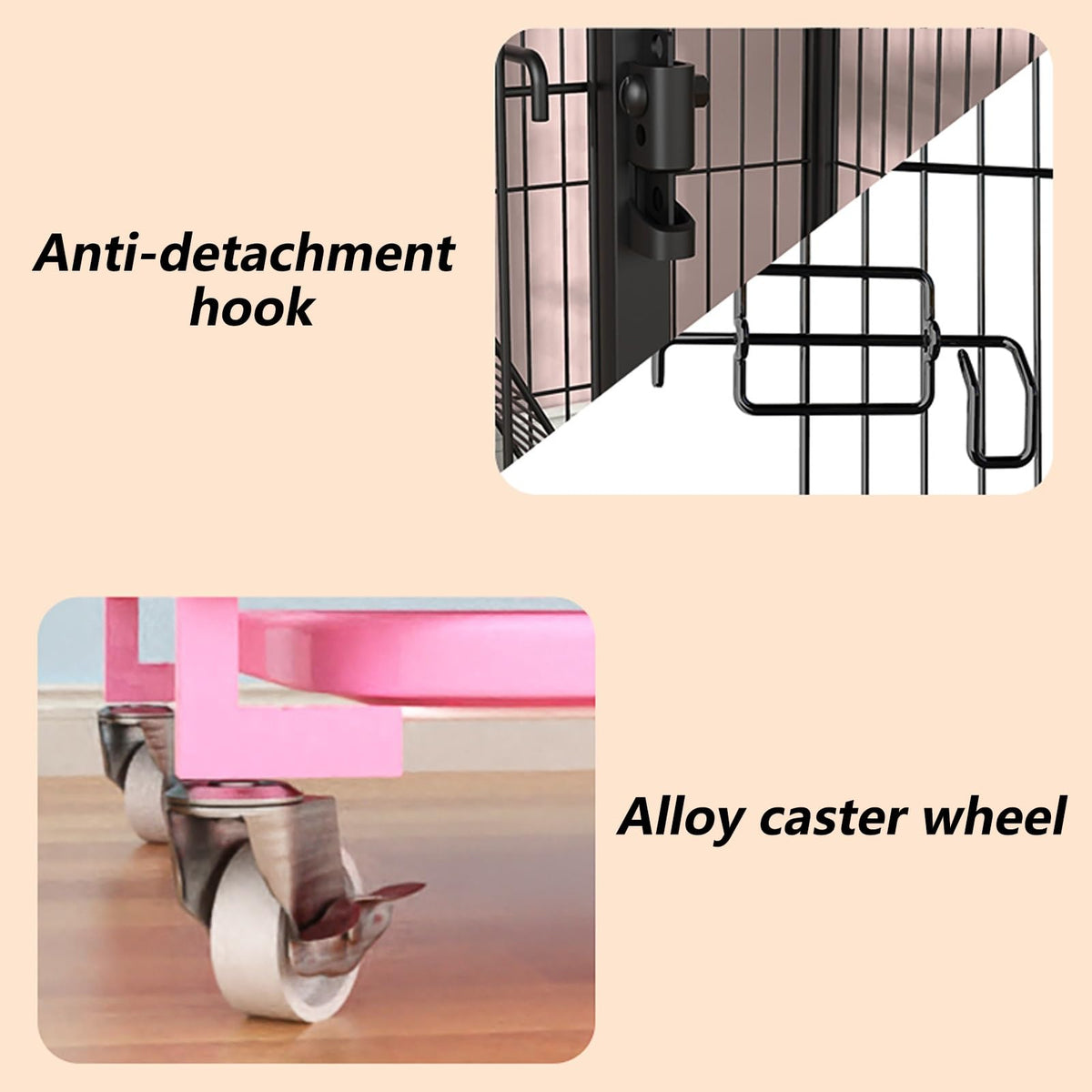 5-Tier Cat Cage with Wheels E171