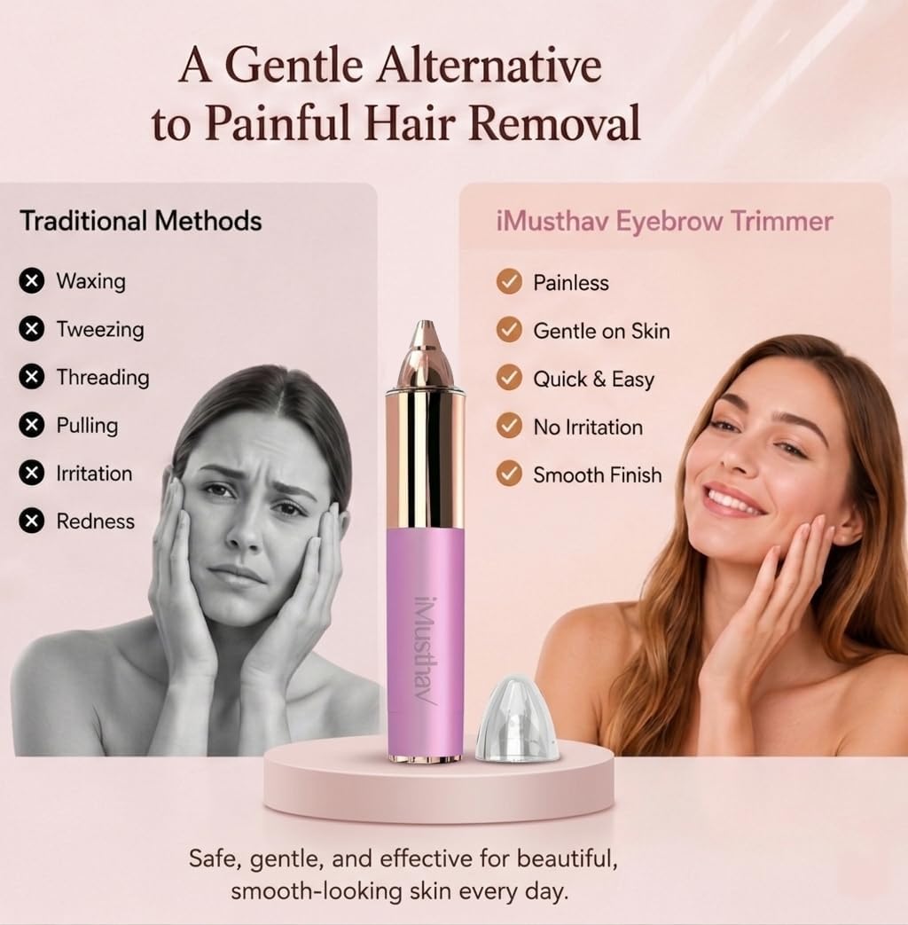 Eyebrow Trimmer with LED Light D7887