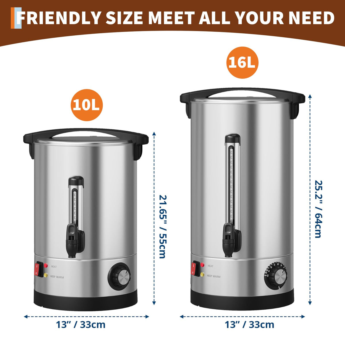 70-Cup Stainless Steel Coffee Urn Q28413