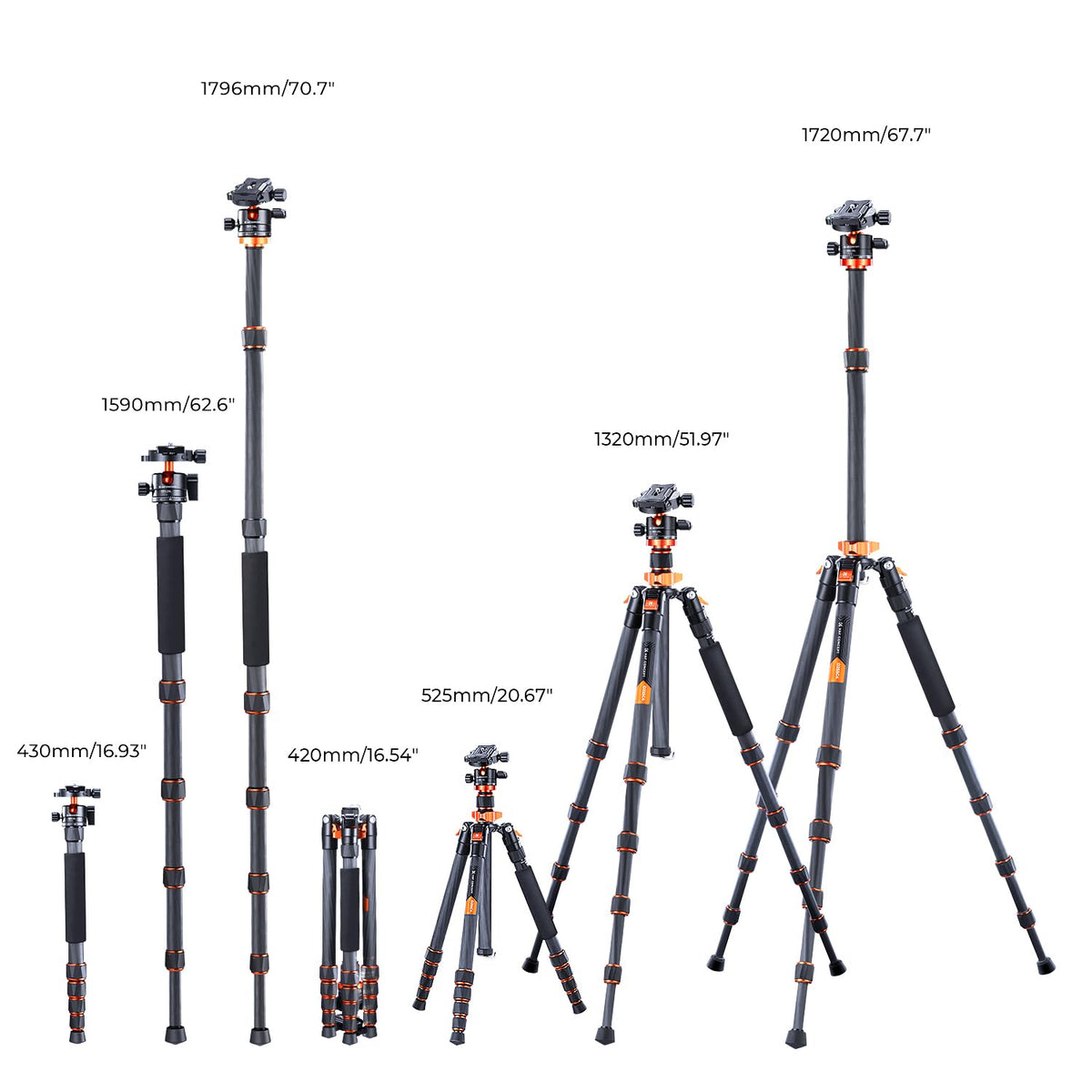 Carbon Fiber Camera Tripod C1651