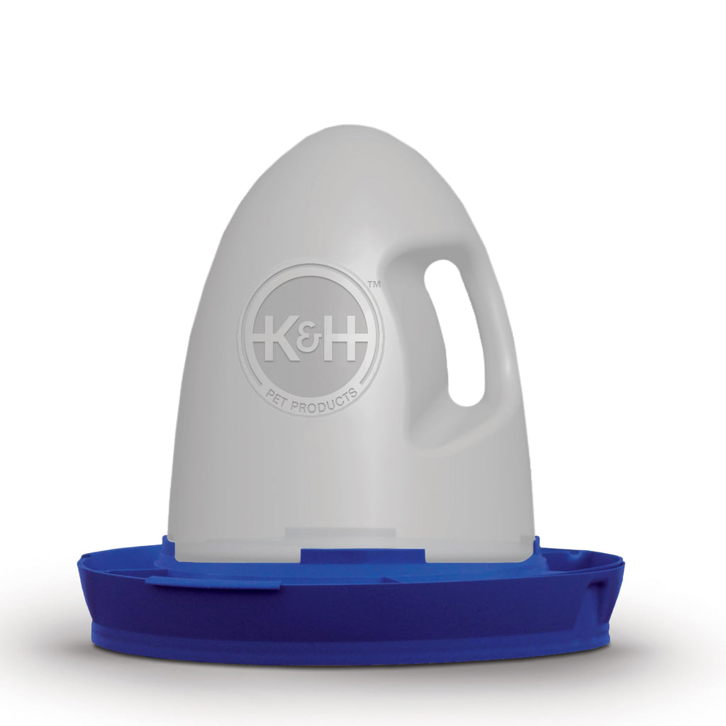 Heated Gray 2.5gal Poultry Waterer D4384