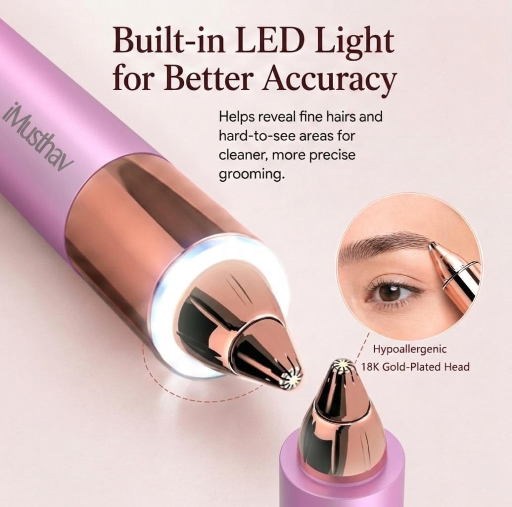 Eyebrow Trimmer with LED Light D7887