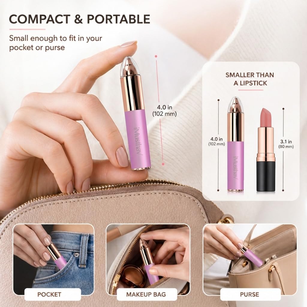 Eyebrow Trimmer with LED Light D7887