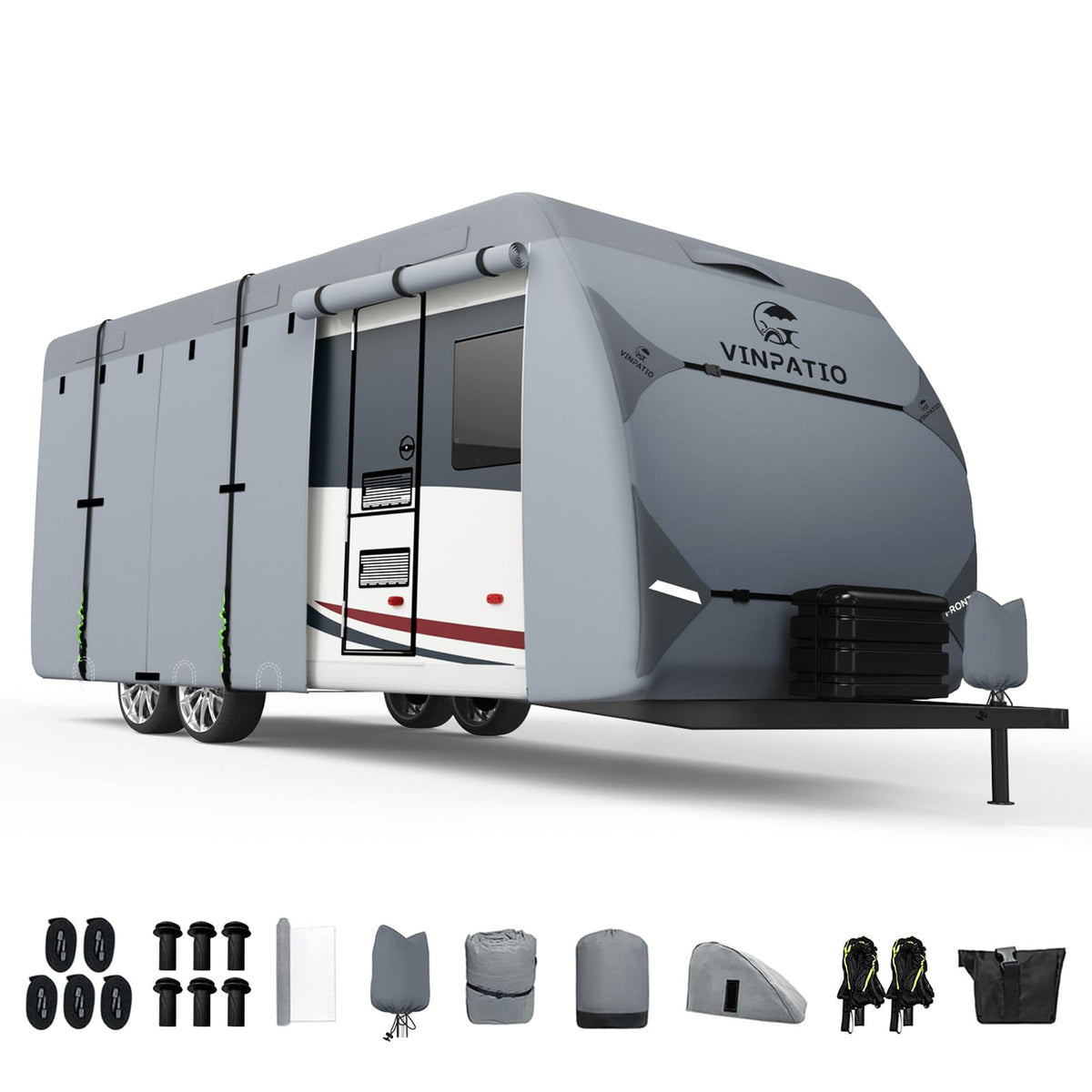 7 Layers Heavy Duty RV Trailer Cover Fits 14'-16' R957157