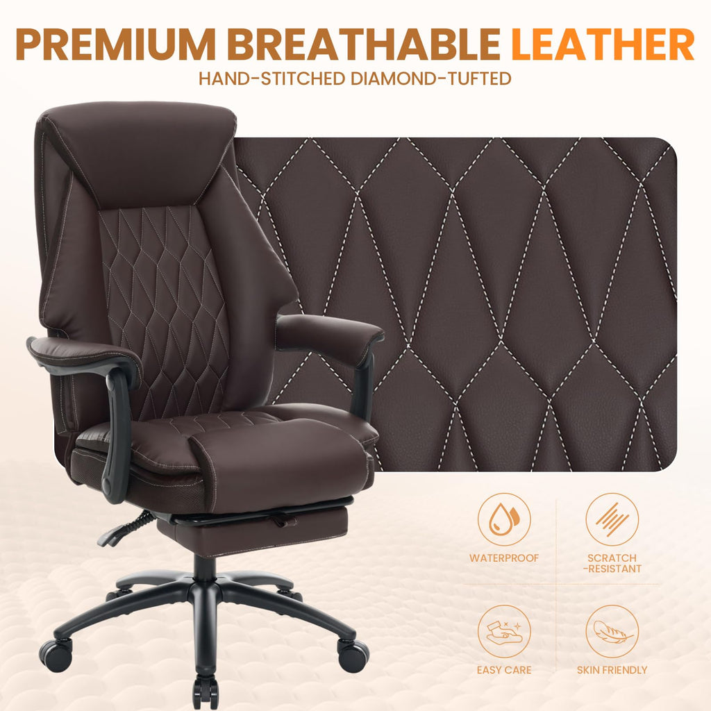 500lbs Big and Tall Office Chair with Footrest G752865