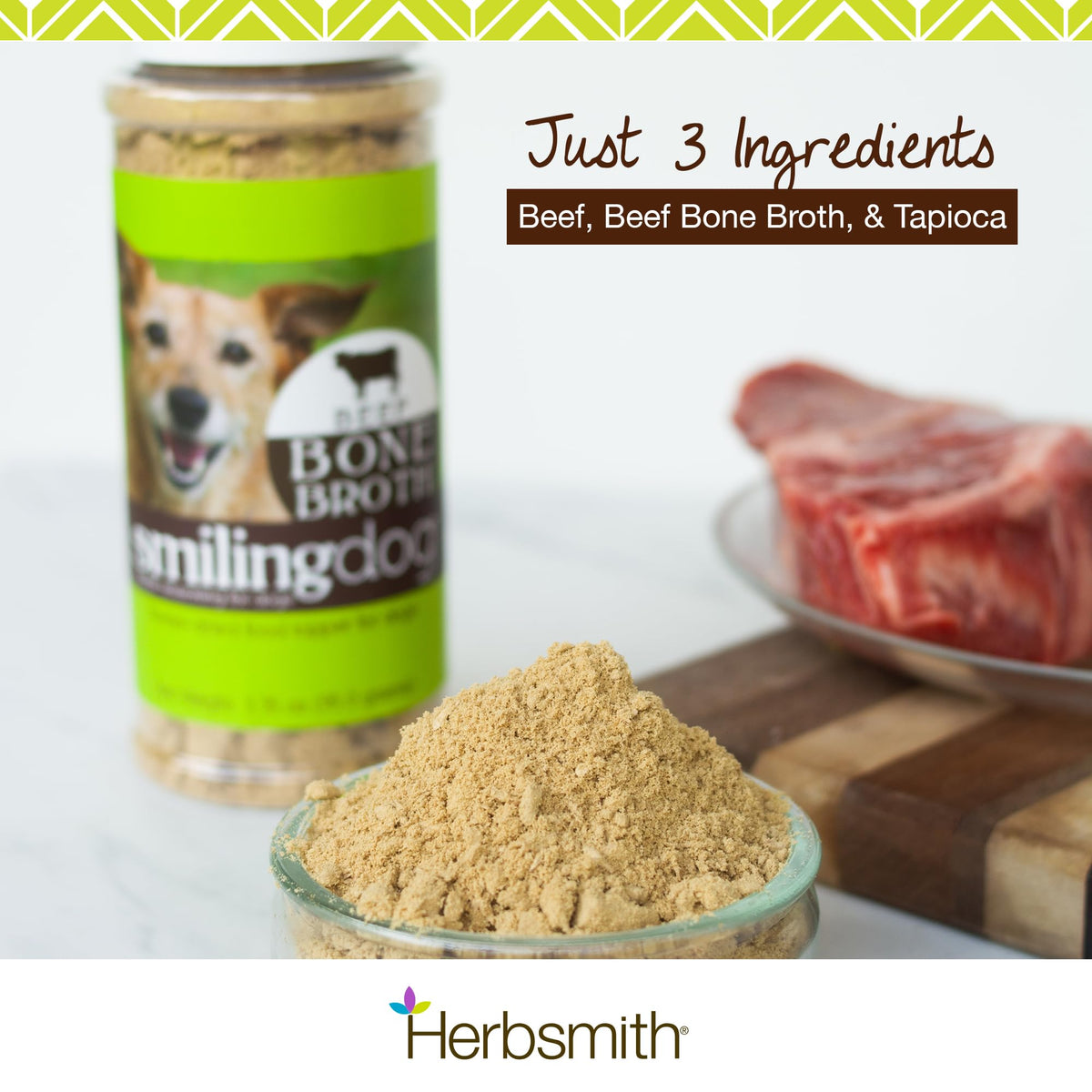 Freeze Dried Beef Bone Broth Powder for Dogs, 3.35 oz U956007