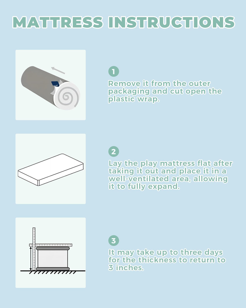 38x26'' Breathable Soft Plush Memory Foam Pack and Play Mattress S457