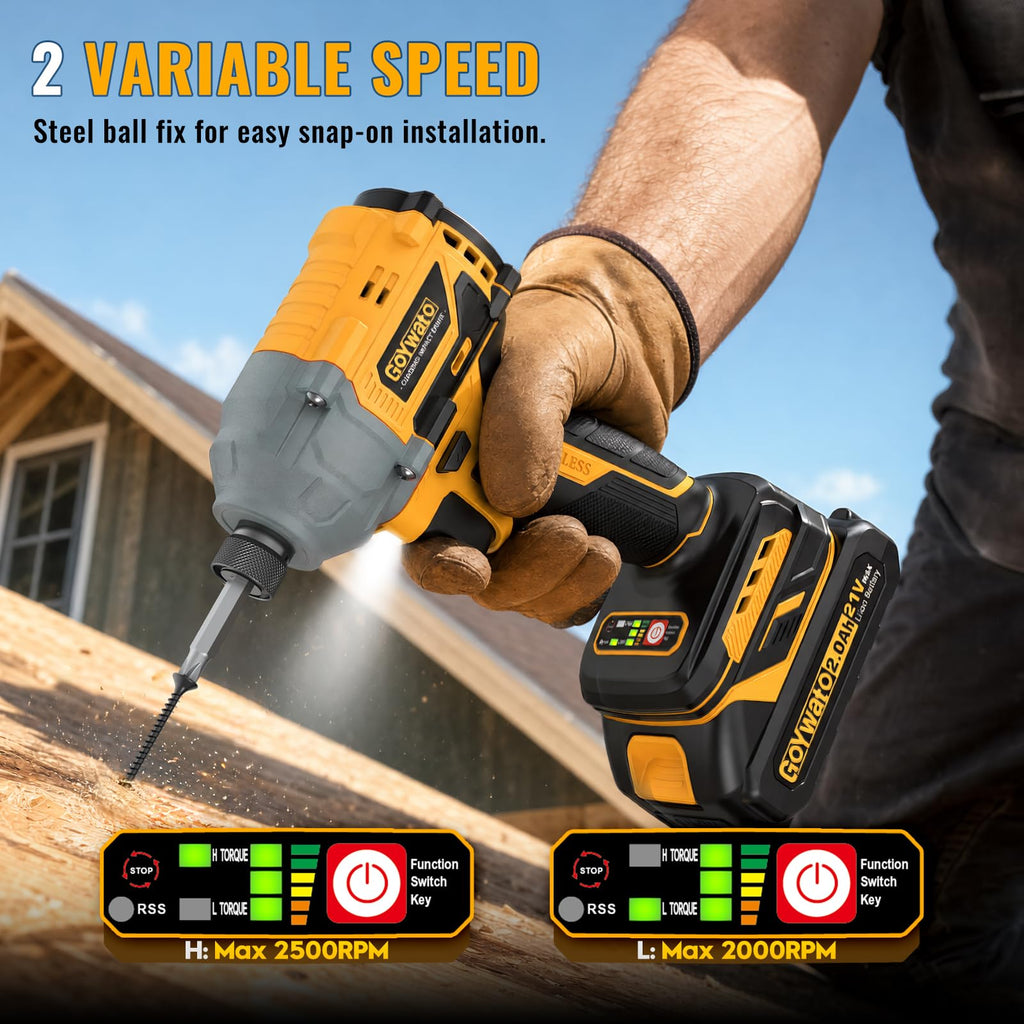 21V Brushless Cordless Drill & Impact Driver Combo Kit J666381
