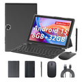 Android 14 2 in 1 Tablet with Keyboard 10 inch 8GB+64GB Black N823971