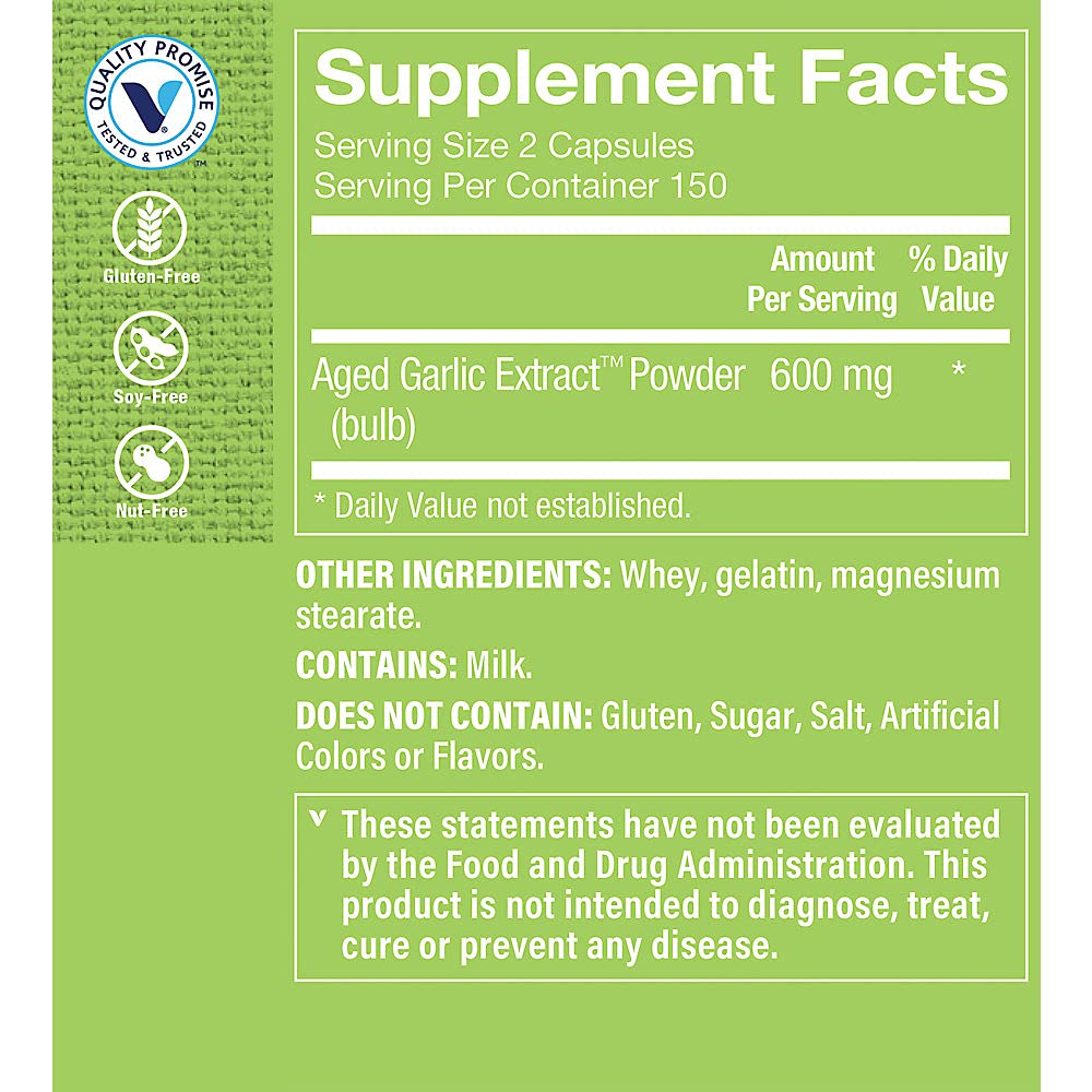 Garlic 600 MG 300 Capsules M9266