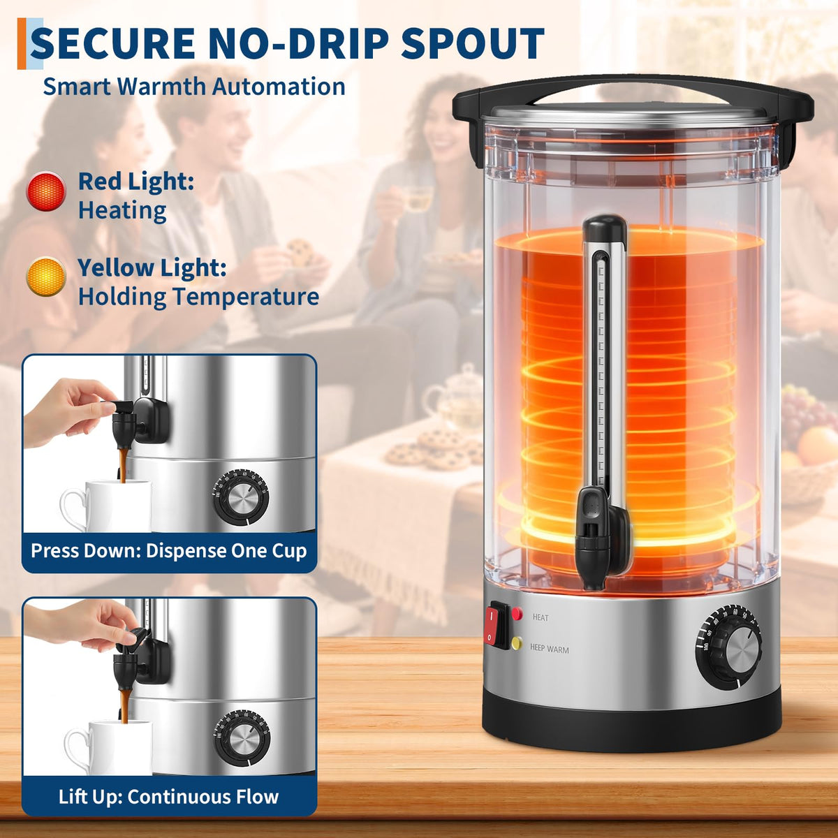 70-Cup Stainless Steel Coffee Urn Q28413