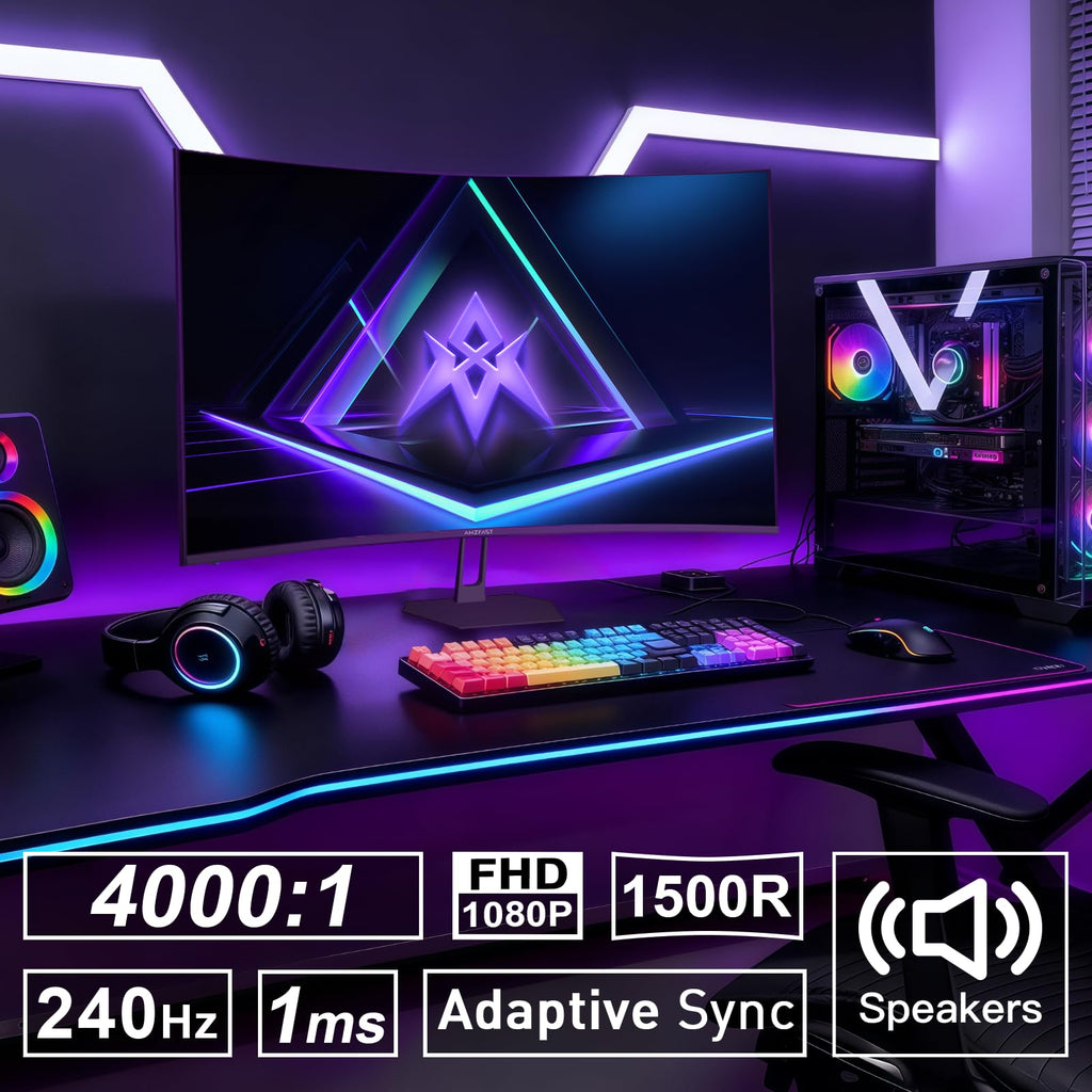 27 inch 240Hz Curved FHD 1080p Gaming Monitor S7443