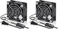 EC Cooling Fan 60mm x 60mm x 25mm AC 110V 240V Dual Ball Bearings Pack of 2 A131