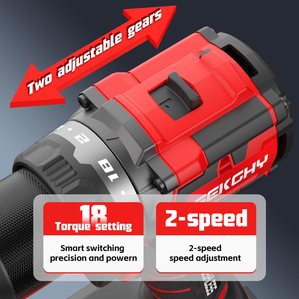 20V Cordless Drill Driver Kit with 2 Batteries Y24756