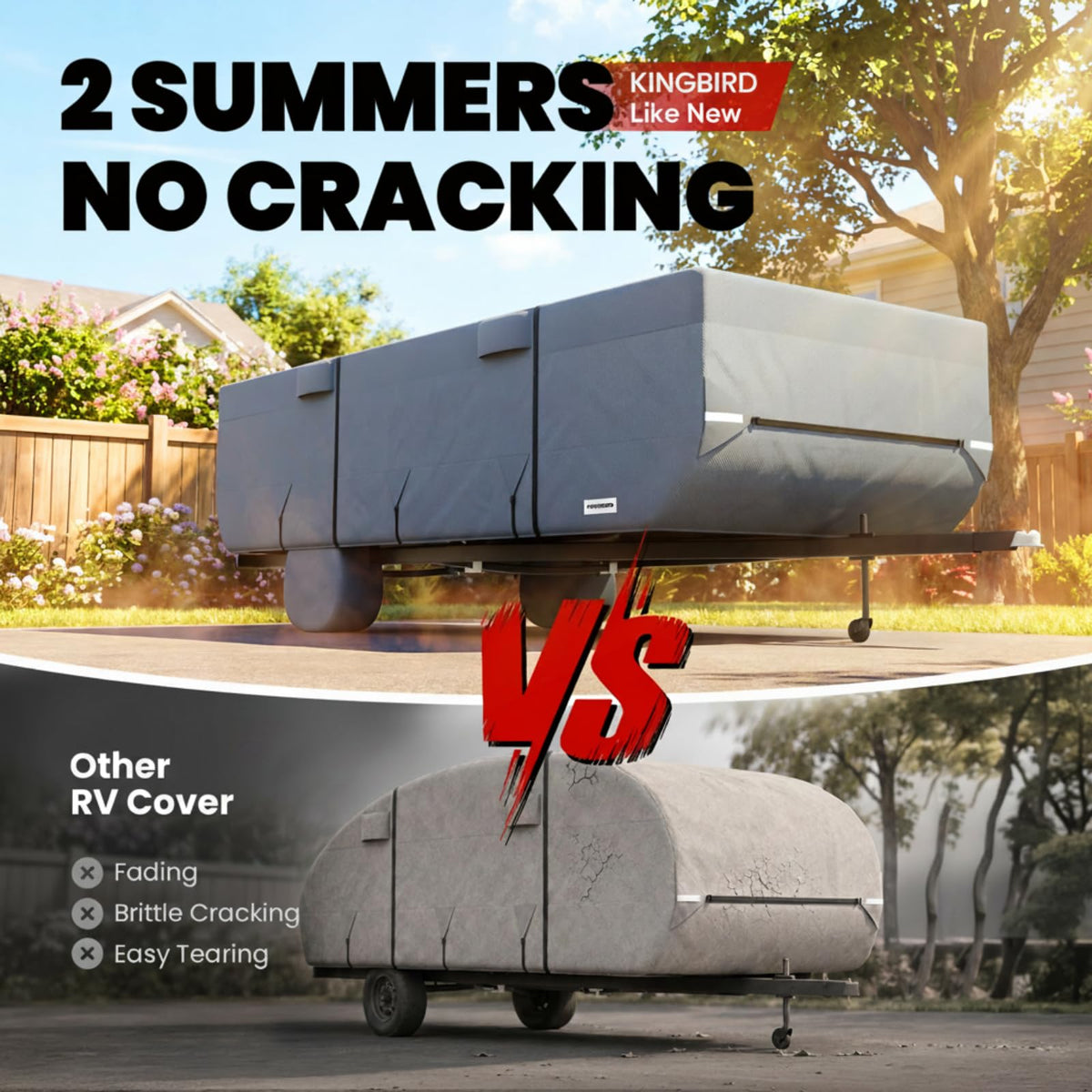 RV Cover Fits 14-16ft Pop Up Folding Campers D3542