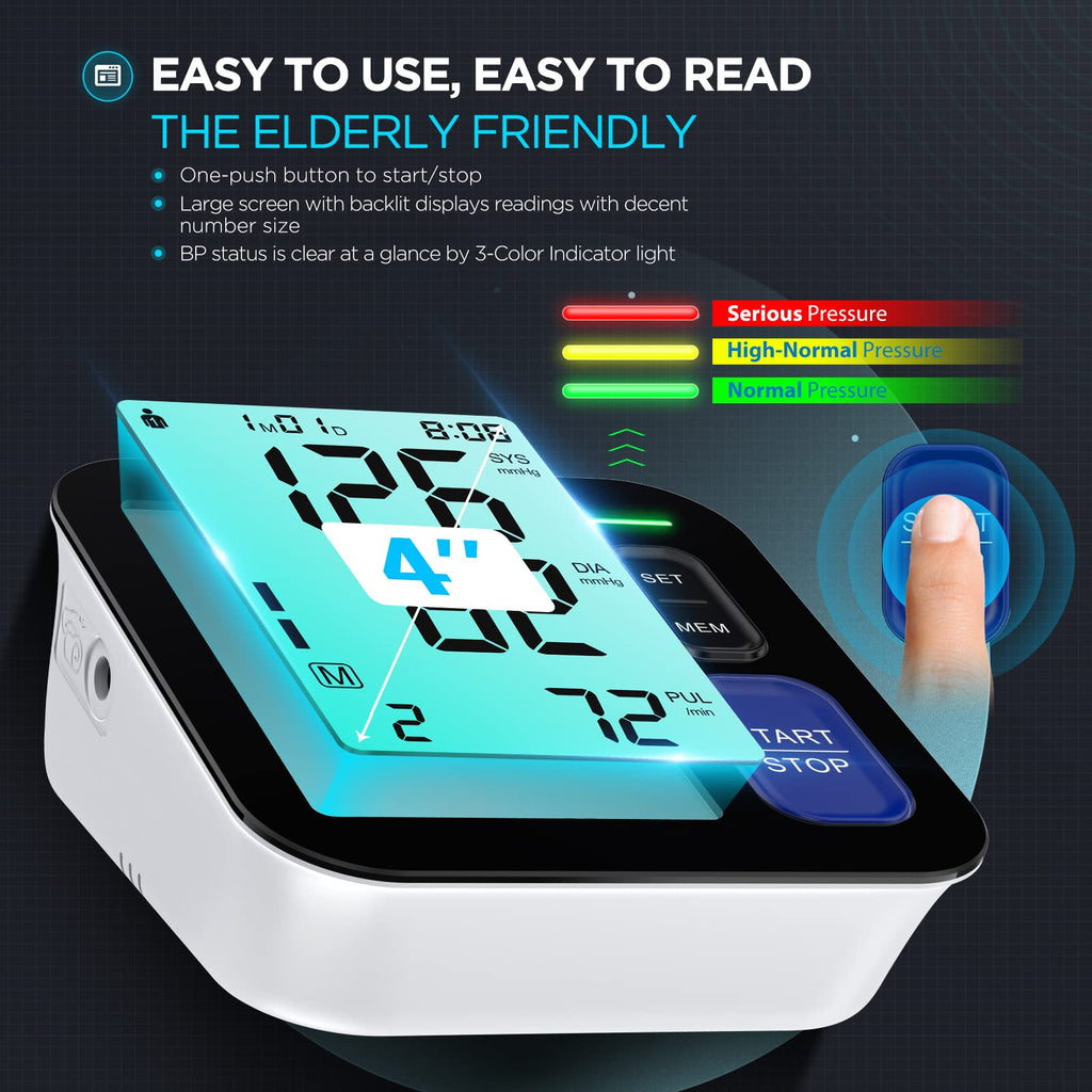 Upper Arm Blood Pressure Machine with 3 Size Cuffs O503550