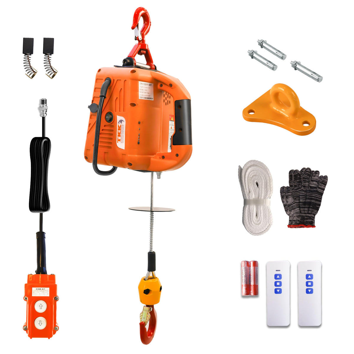 1500W 1100 lb Capacity Electric Hoist A25561
