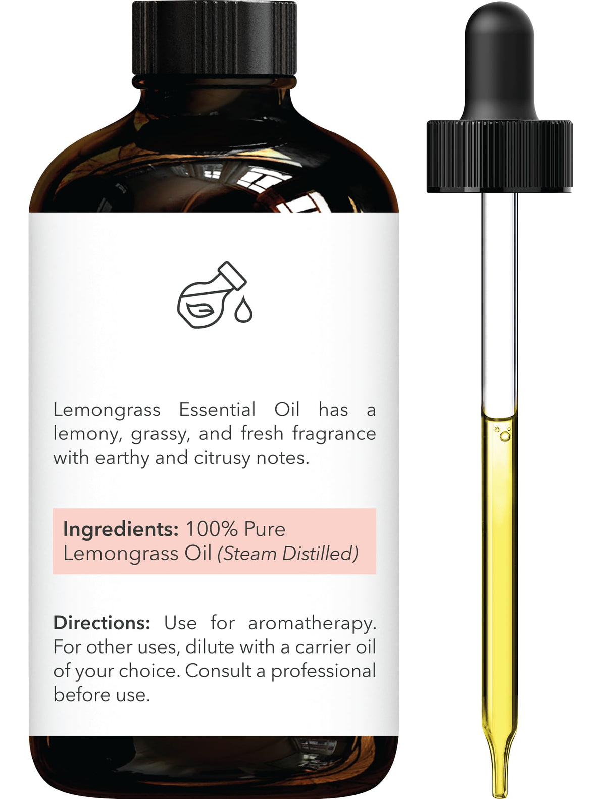 Lemon & Lemongrass Essential Oils 4 Fl Oz Pack of 2 I403