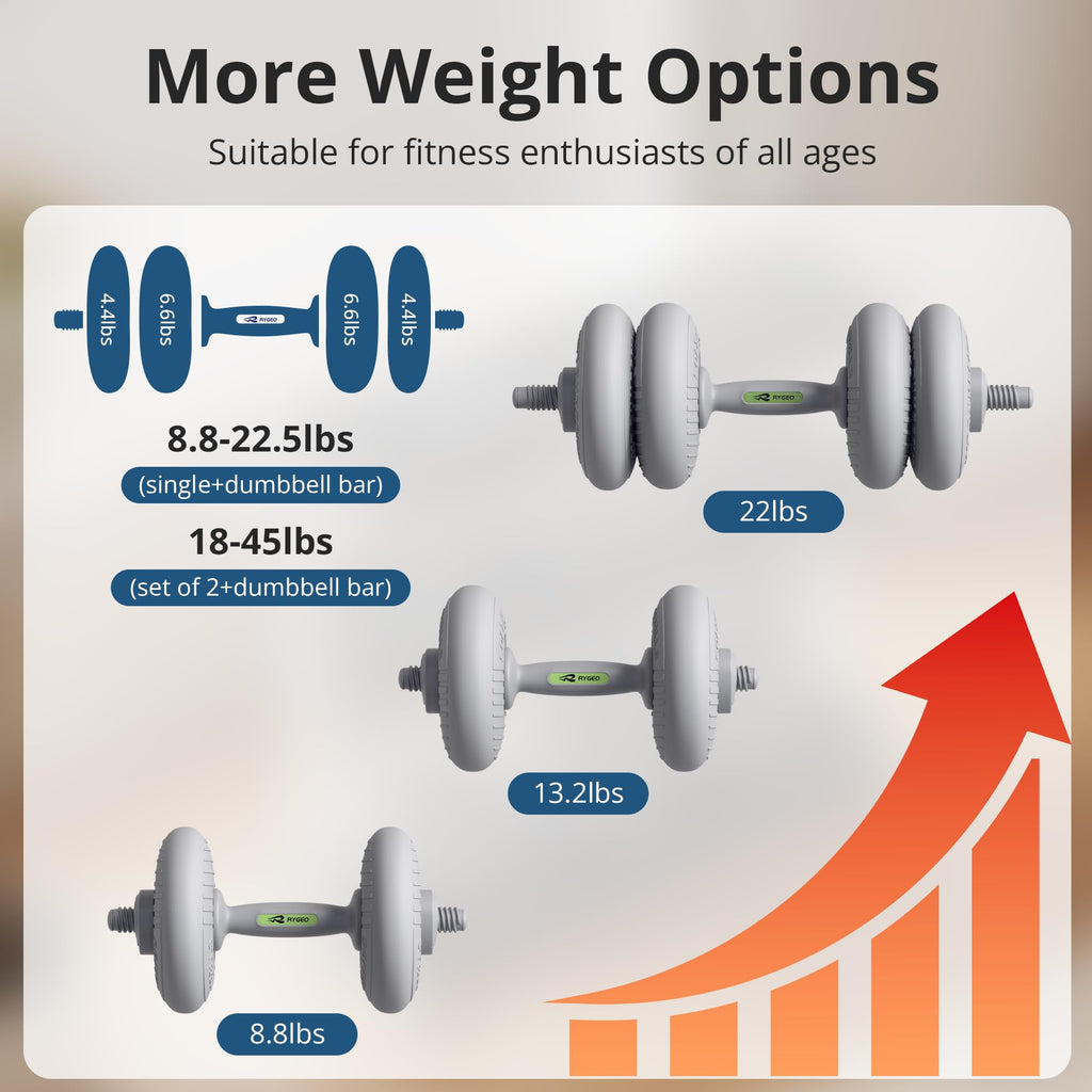 Adjustable Dumbbell Set with Connector Y6445