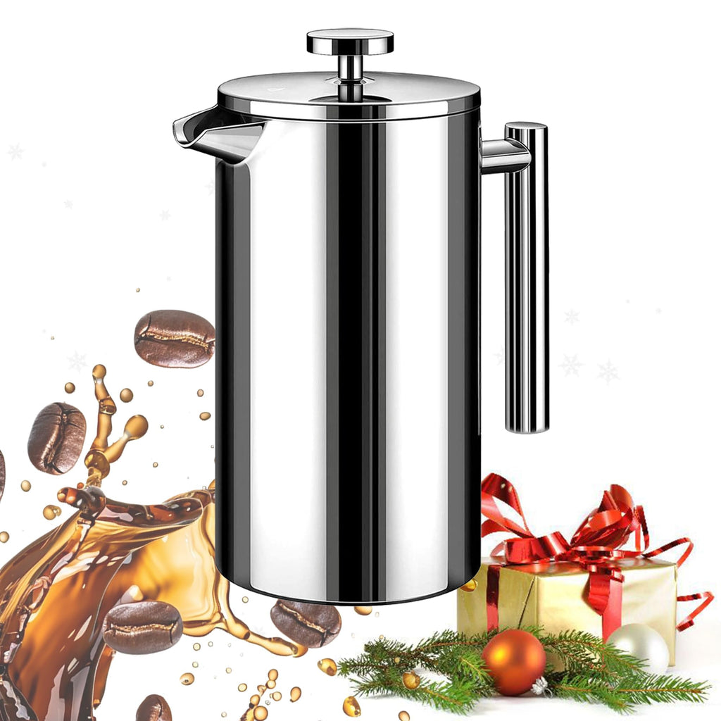50oz Stainless Steel Double Wall Insulated French Press L238