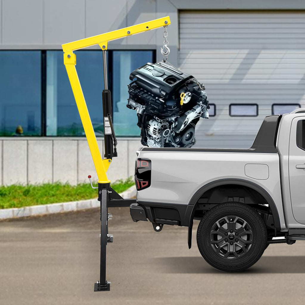 Hydraulic Swivel Hitch Mounted Truck Crane 1000 LBS Capacity R216