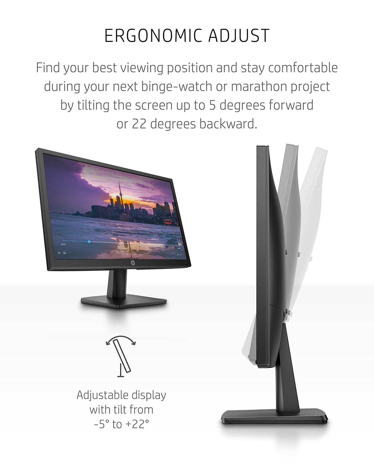 21.5-inch FHD 75Hz VA Monitor with HDMI & VGA Ports I12845