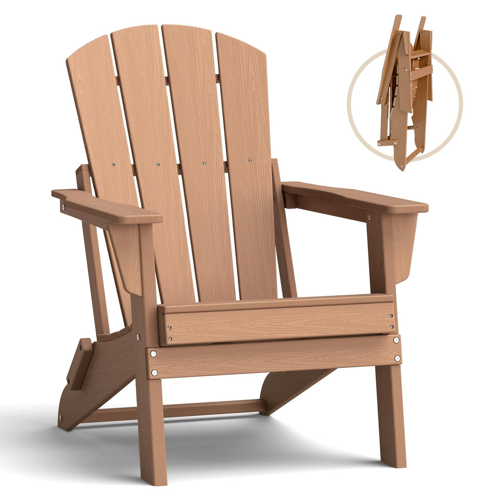 Folding HDPE Adirondack Chair X172852